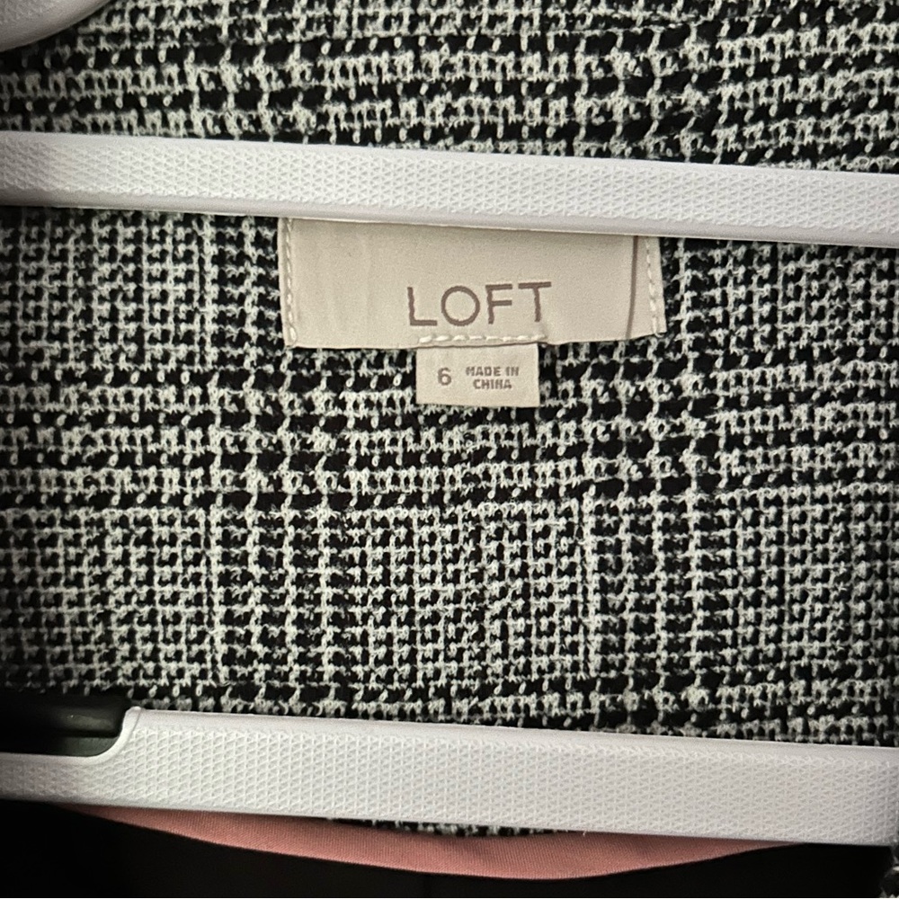 Loft Plaid Button Front Blazer - image 8